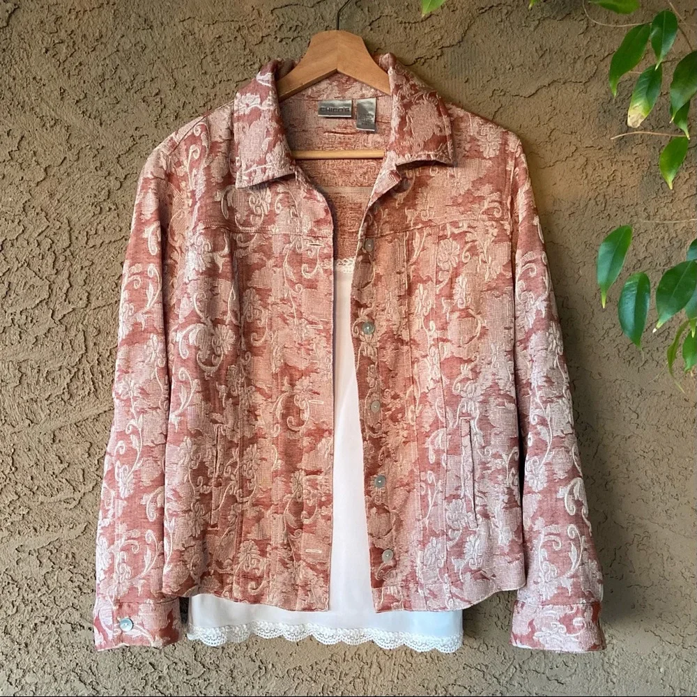 Beautiful Floral Jacket by CHICOS💖 (Fits like an 8) - Picture 1 of 9